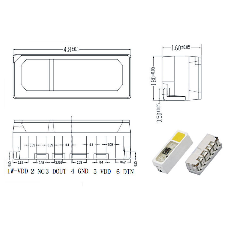 SK6812 RGBW 4018SMD Side Lighting Individually Digital Addressable LED Chip, DIY LED Chip, 500PCS By Sale SK6812 RGBW 4018SMD Side Lighting Individually Digital Addressable LED Chip, DIY LED Chip, 500PCS By Sale